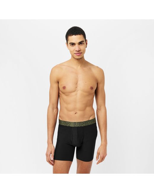 Under Armour Green 2Pk 6In Tech 2 Boxers for men
