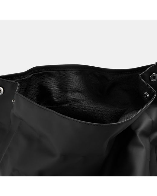 Rains Black Rolltop Rucksack