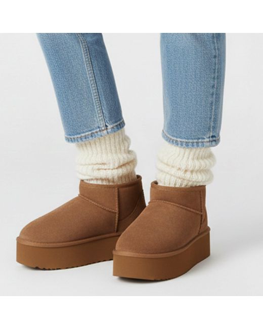 Jack Wills Brown Platform Snug Boots