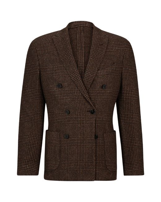Boss Brown Heston Tailored Fit Formal Jacket for men