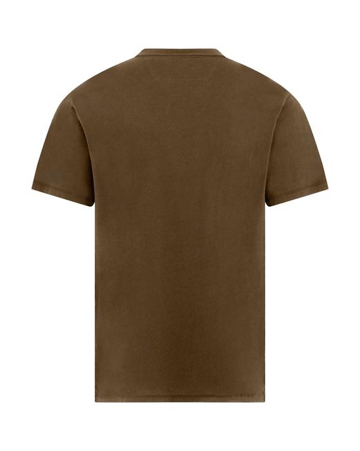 C P Company Green Block Logo Regular Fit T-Shirt for men