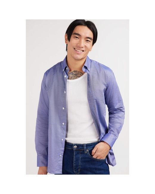 Eden Park Blue Cotton Shirt for men