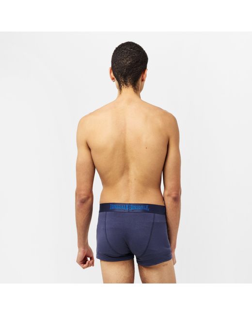 Lonsdale Blue Trunk Shorts 2 Pack for men
