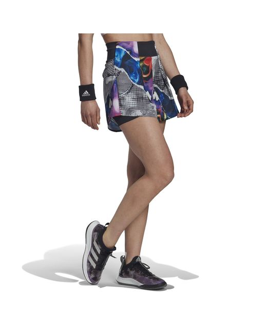 Adidas Blue Tennis U.S. Series Ergo Printed Shorts