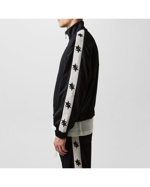 Cole Buxton Black Two Star Track Jacket for men