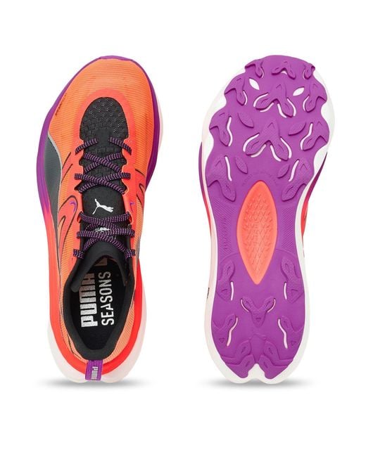PUMA Pink Deviate Nitro Elite Trail Off-Road Running Shoes for men