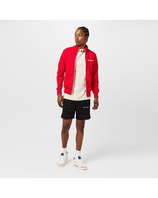Palm Angels Red Classic Track Jacket for men