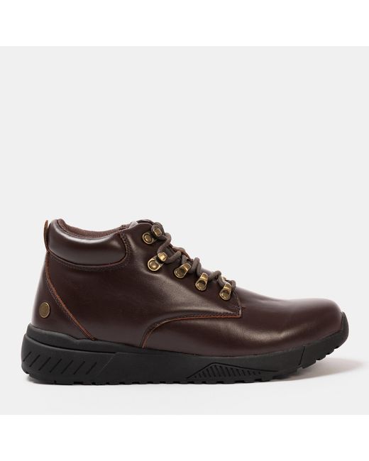 Donnay Brown Leather Casual Chukka Boots for men