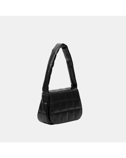 Firetrap Black Faux Leather Shoulder Bag