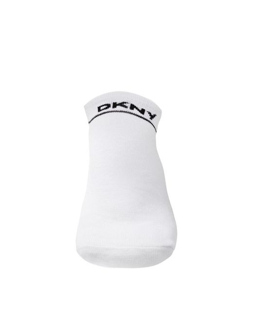 DKNY White 3 Pack Jefferson Liner Socks for men