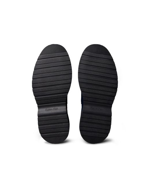 Calvin Klein Blue Suede Chelsea Boots for men