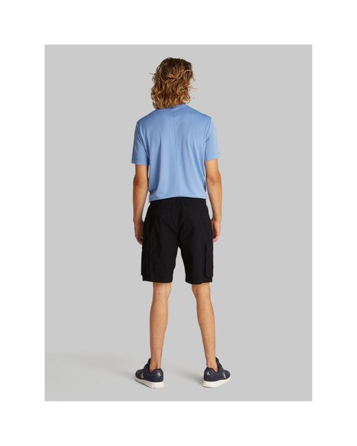 Calvin Klein Blue Washed Cargo Short for men