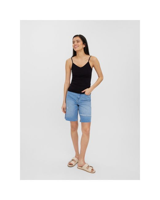 Vero Moda Blue Jackie Strappy Cami Top