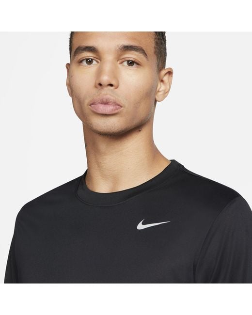 Nike Black Dri-Fit Legend Long-Sleeve Fitness Top for men