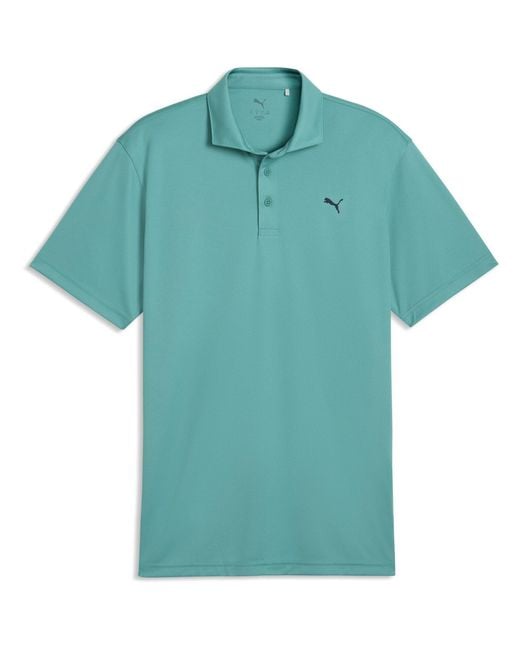 PUMA Blue Pure 3.0 Short Sleeve Performance Polo Shirt for men