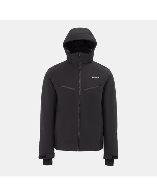 Nevica Black Vail Waterproof Windproof Synthetic Insulated Detachable Hood Ski Jacket for men