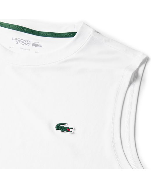 Lacoste White Performance Vest for men