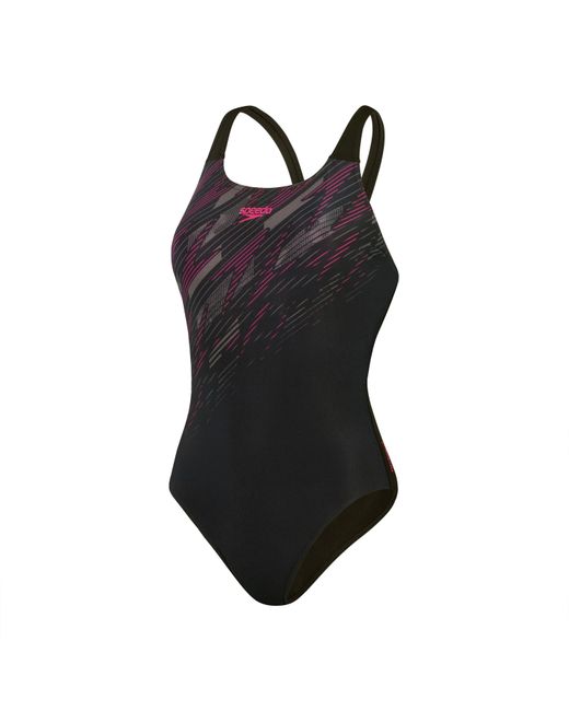 Speedo Black Hyperboom Placement Muscleback