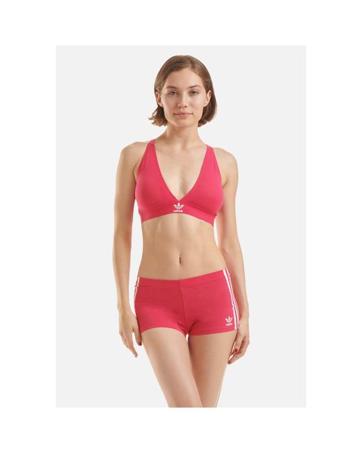 Adidas Originals Red Originals Comfort Flex Cotton Triangle Bra