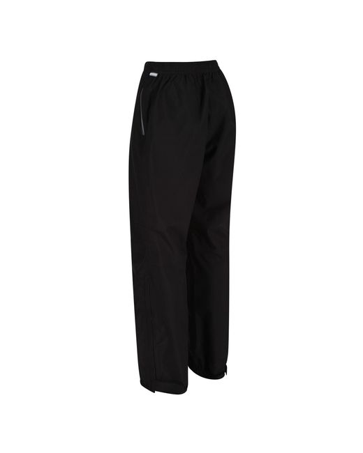 Regatta Black Highton Waterproof Overtrousers (long)