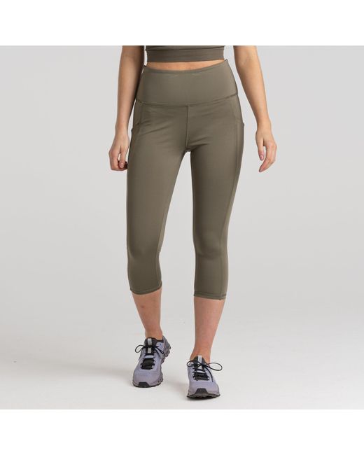 Craghoppers Green Crag Kiwi Cropped Leggings