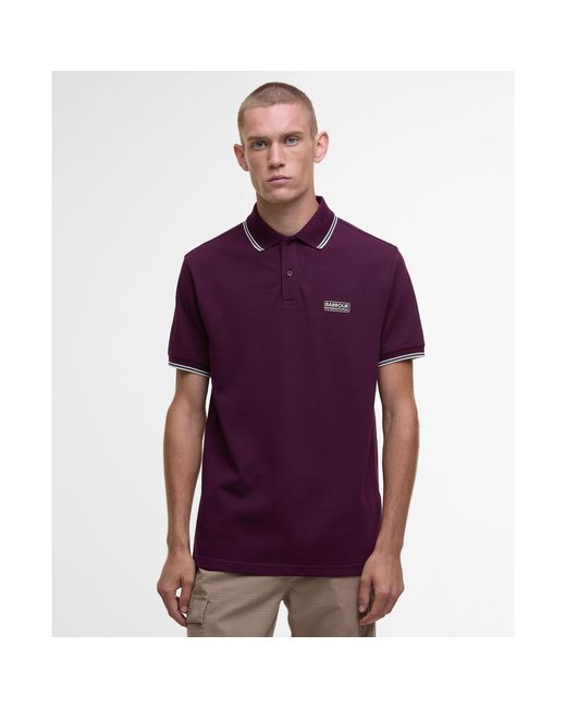 Barbour Purple Evan Polo Shirt for men