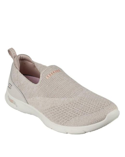 Skechers Gray Arch Fit Refine-don T Go Slip On Runners