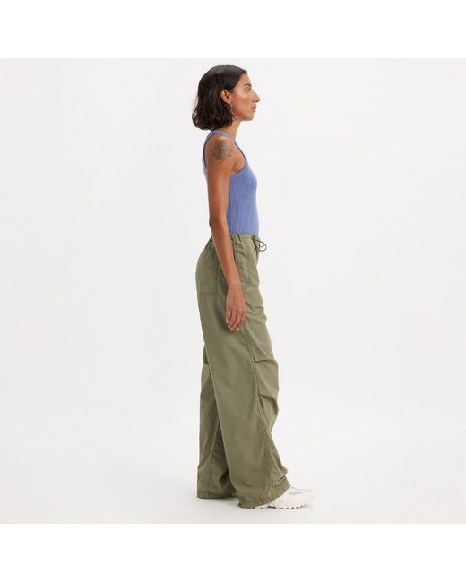 Levi's Green Parachute Pants
