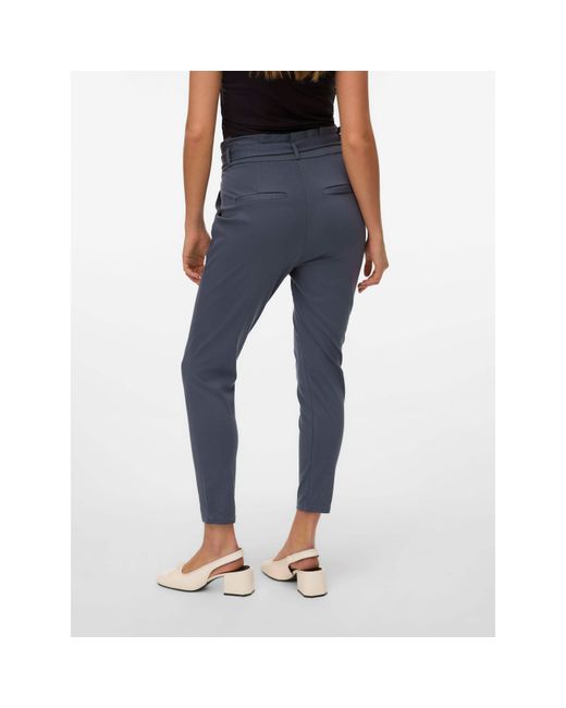 Vero Moda Blue Eva High-Waisted Trousers