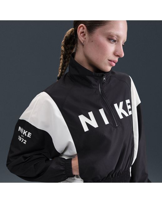 Nike Black Color Block Windbreaker Jacket