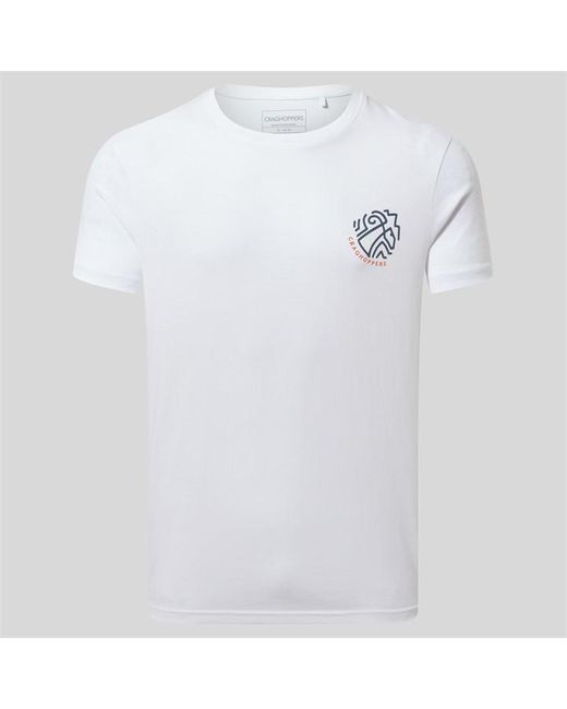 Craghoppers White Crag Lucent Ss Tee Sn99 for men