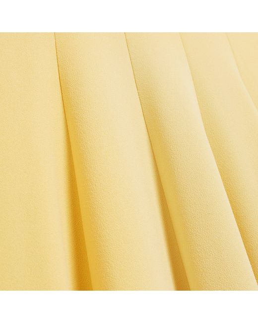 Ted Baker Yellow Panelled Scoop Neck Sleeveless Midi Dress