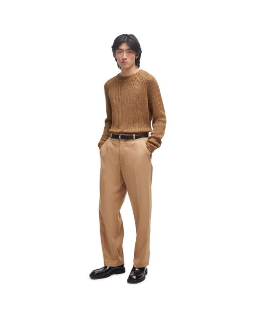 Boss Brown Kaiden Straight Leg Trouser for men