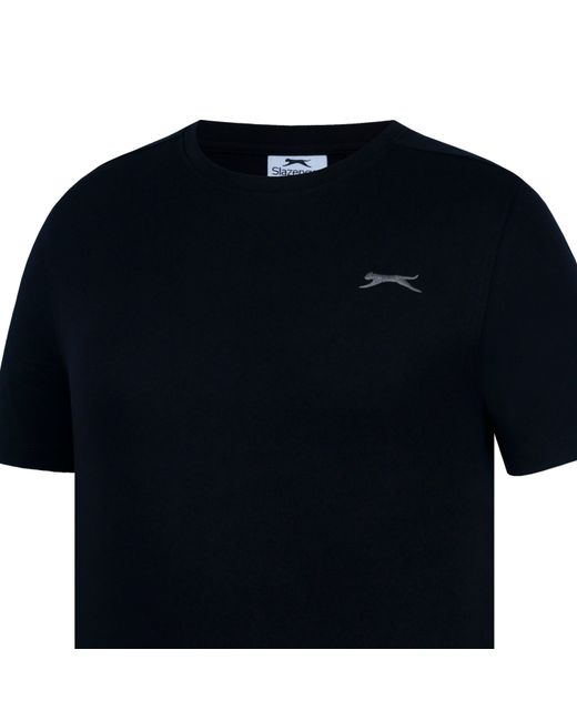 Slazenger 1881 Black Plain T-Shirt for men