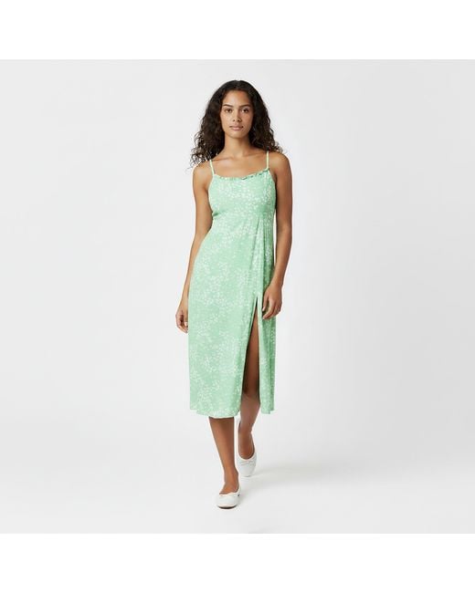 Jack Wills Green Midi Tea Dress