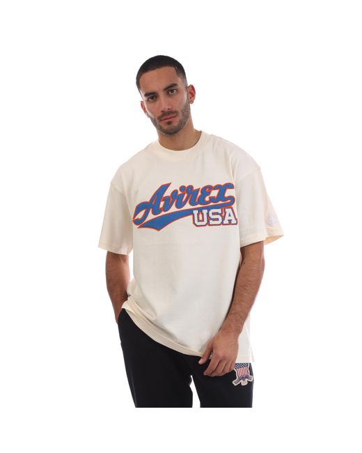 Avirex Multicolor Concourse Oversized T-Shirt for men