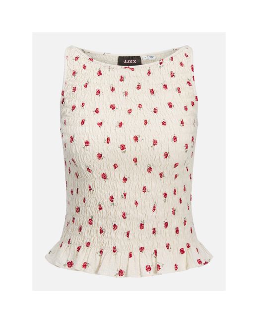 JJXX Pink Smock Peplum Top