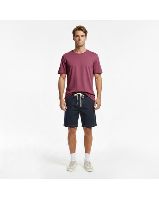 Boss Purple Tales T-Shirt With Logo Patch Premium Cotton for men