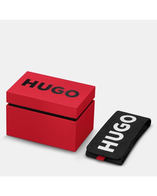 HUGO Metallic Suit Watch for men