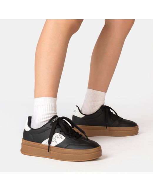 Kappa Black Scafa Platform Ladies Trainers