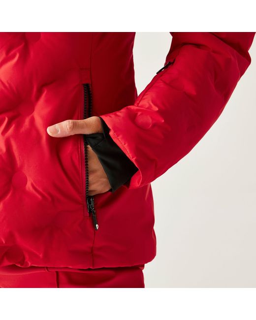 Dare 2b Red Enfold Heat-Sealed Detachable Hood Insulated Waterproof Jacket