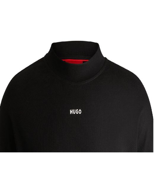 HUGO Black Daposo Short Sleeve Polo Shirt for men