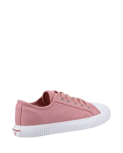 Hush Puppies Pink Brooke Canvas Trainer