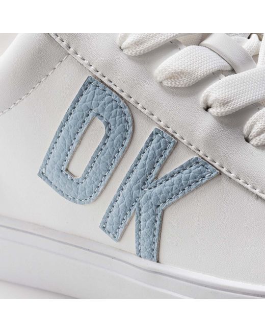 DKNY White Abeni Lace Up Trainers Size 3.5