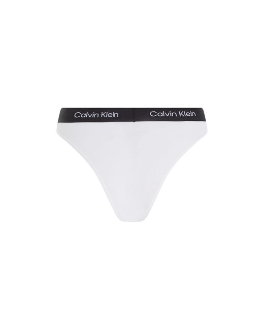 Calvin Klein White High Waist Brazilian Briefs
