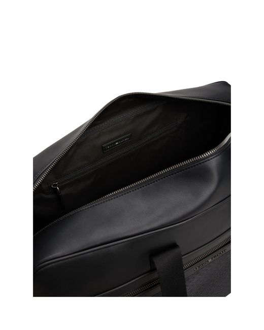 Tommy Hilfiger Black Th Monogram Duffle Bag for men