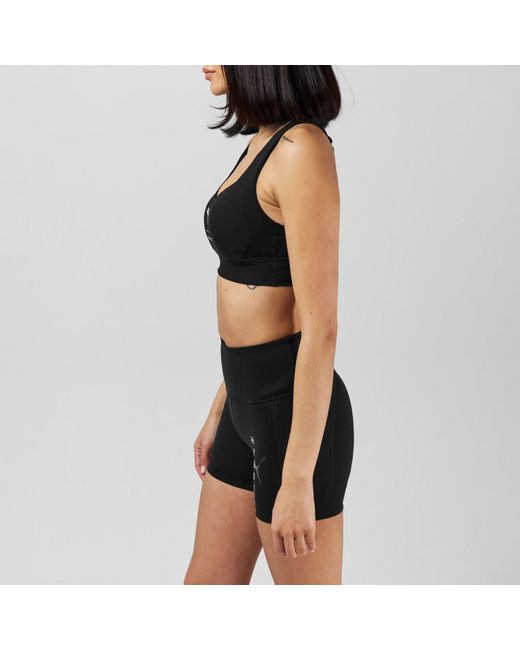 PUMA Black Hyrox World Power Medium Impact Sports Bra