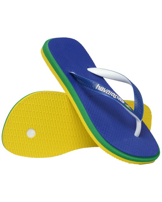 Havaianas Blue Brasil Twist Flip Flops