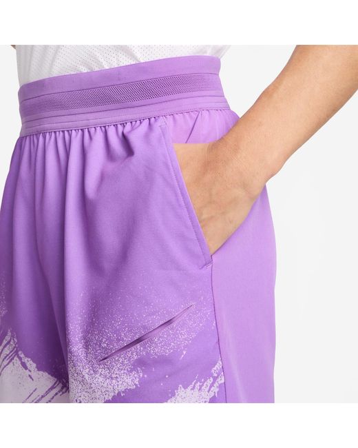 Nike Purple Performance Tennis Shorts for men