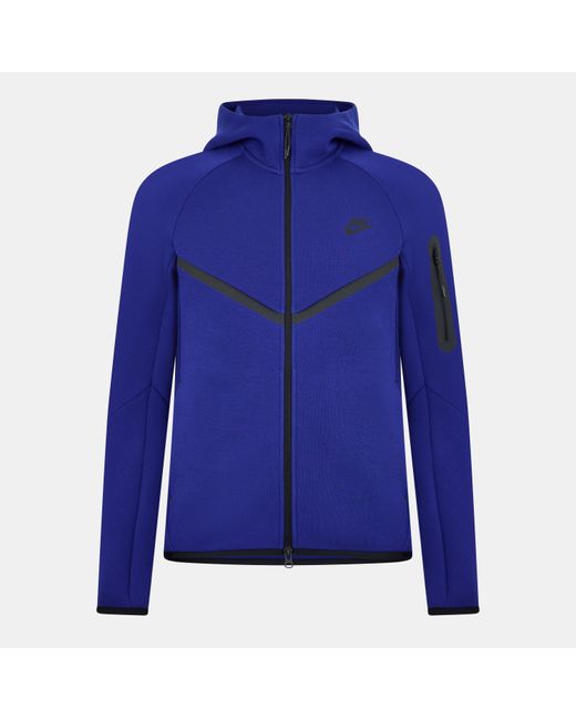 Nike Blue Tech Fleece Hoodie for men